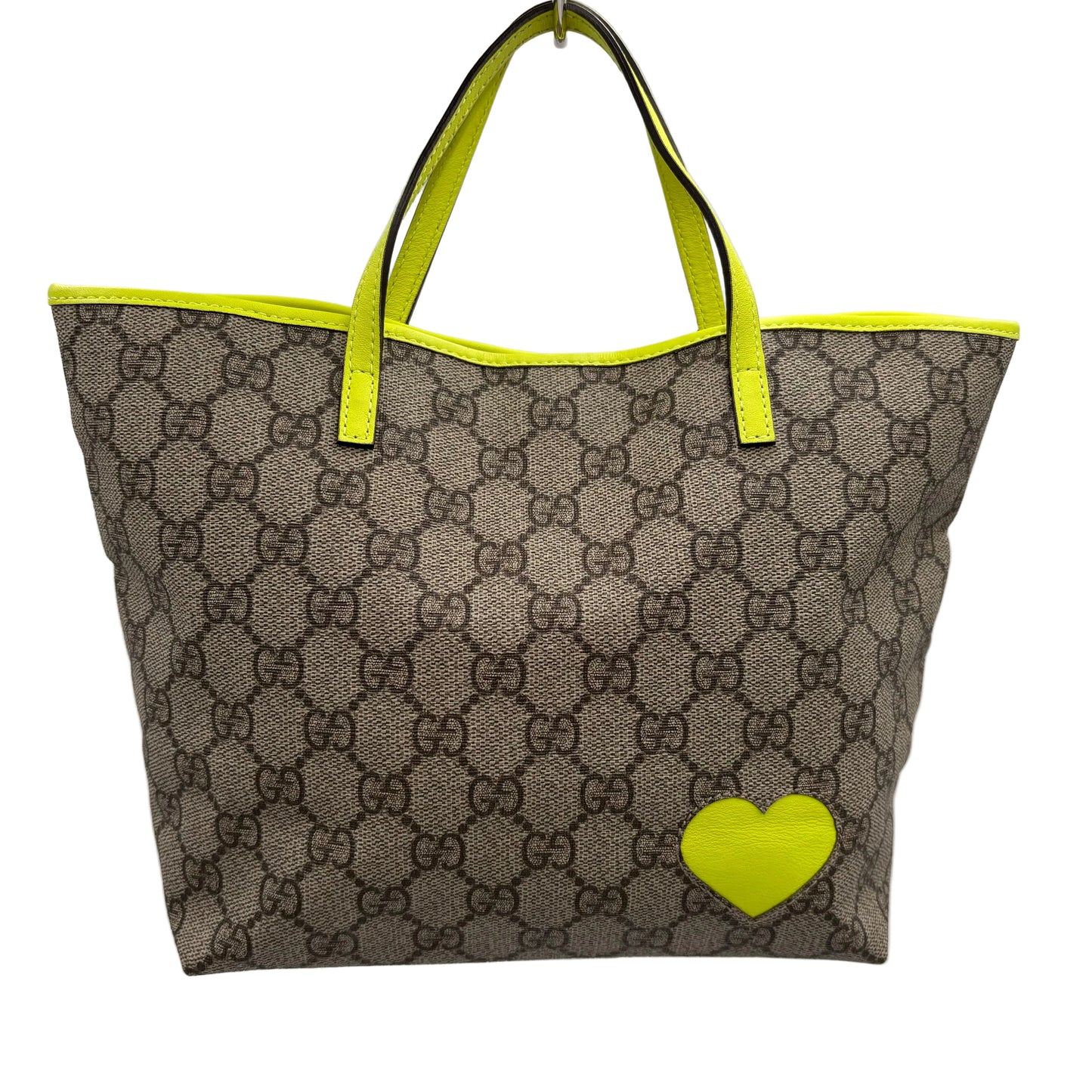 Gucci Monogram Supreme Neon Heart Tote