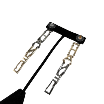 NIB Chanel 2020 Mixed Metal Dangle Earrings