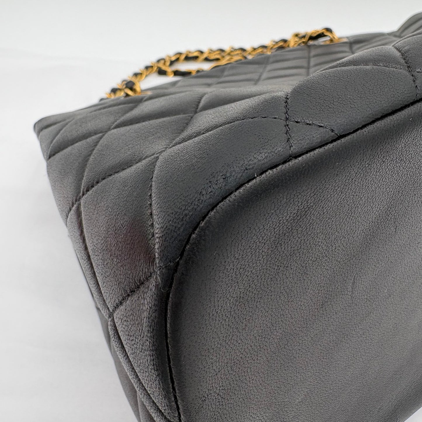 1996-1997 Chanel Lambskin Kisslock Tote