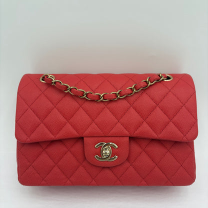 In Box Chipped Chanel Quilted Caviar Classic Double Flap