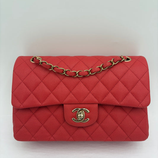 In Box Chipped Chanel Quilted Caviar Classic Double Flap