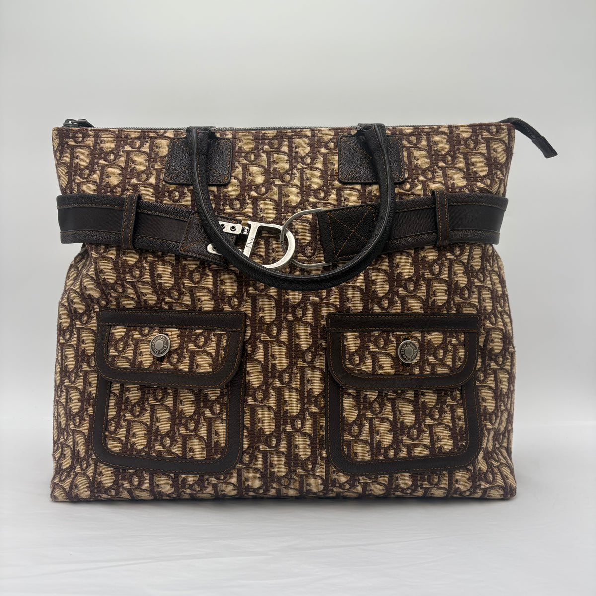 RARE 2006 Christian Dior Trotter Flight Canvas Tote