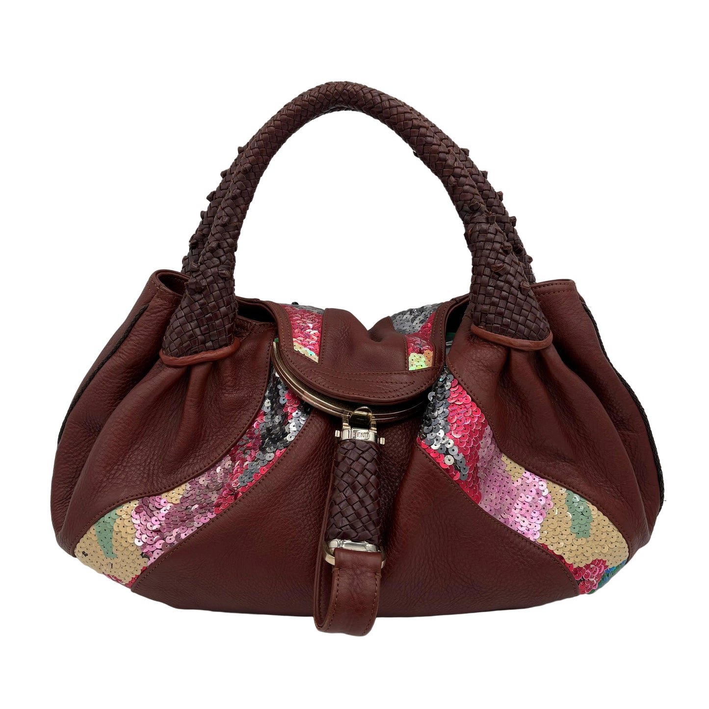 Limited Edition Fendi Leather Sequin Spy Bag