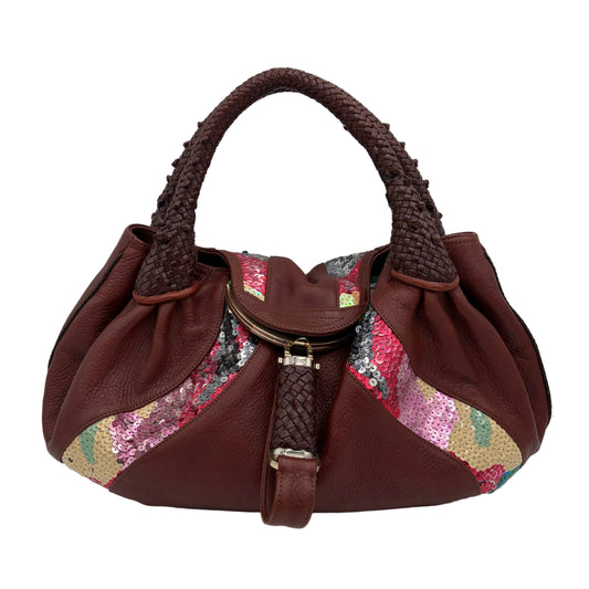 Limited Edition Fendi Leather Sequin Spy Bag