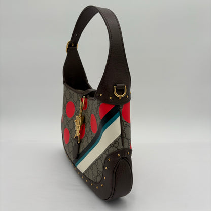 Gucci Jackie 1961 Studded Gg Polka Dot Hobo Bag