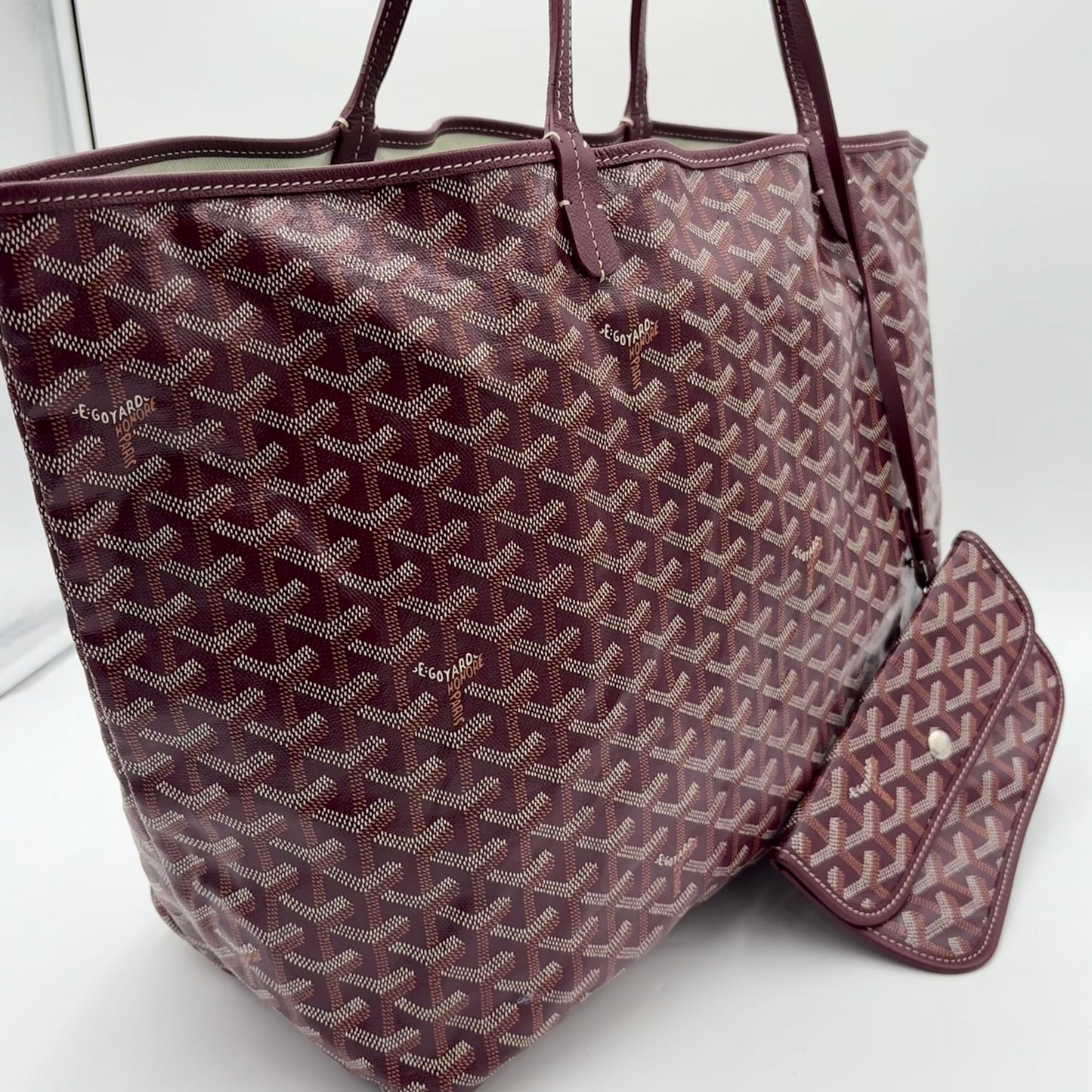 Goyard Saint Louis Tote GM Bordeaux w/pouch