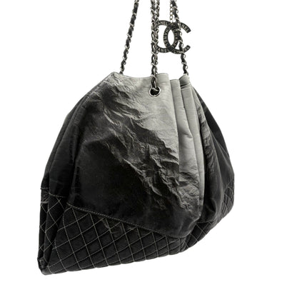 Chanel Melrose Ombre Patent-Black/Grey