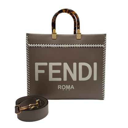 Fendi Sunshine Leather Tote