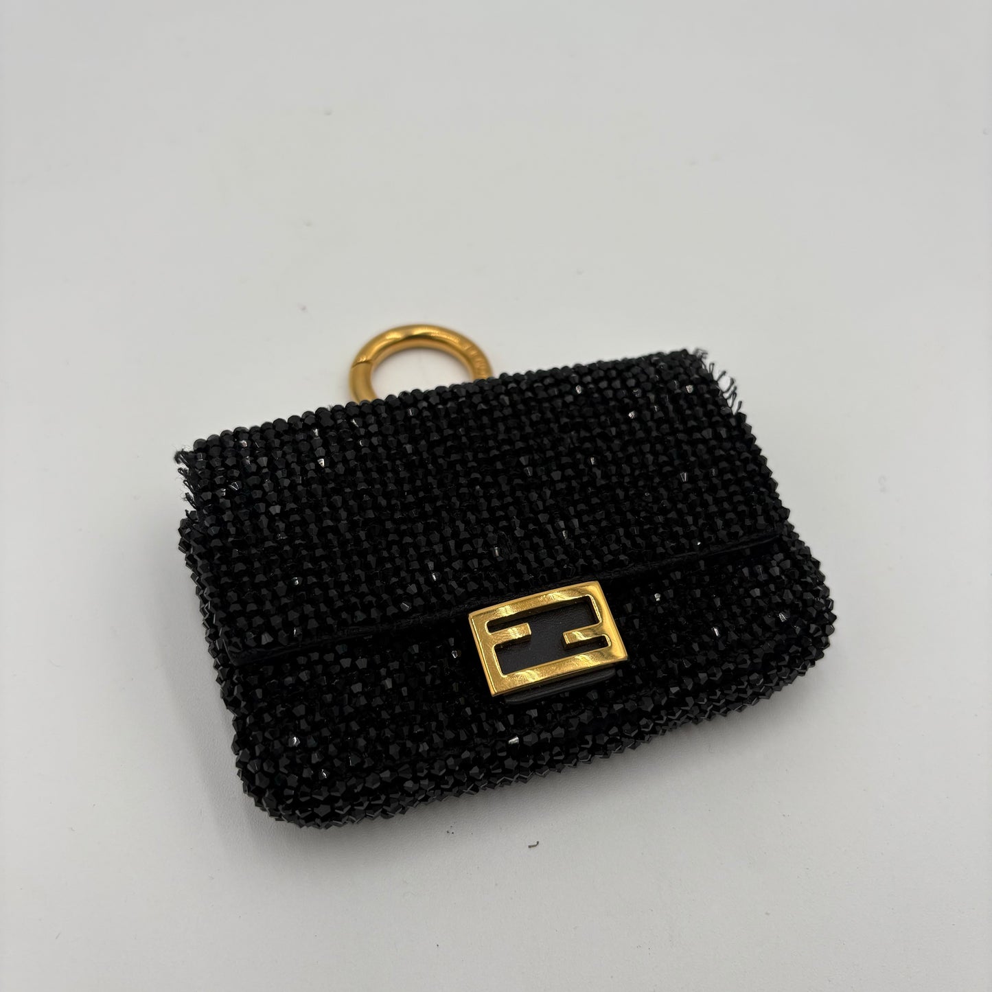 Fendi Nano Beaded Baguette Charm/Mini Bag