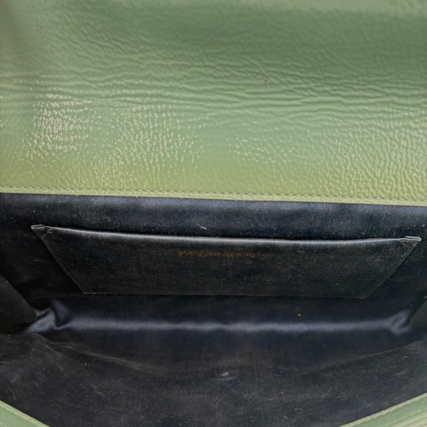 Saint Laurent Belle De Jour Large Clutch Grey Teal