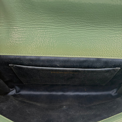 Saint Laurent Belle De Jour Large Clutch Grey Teal