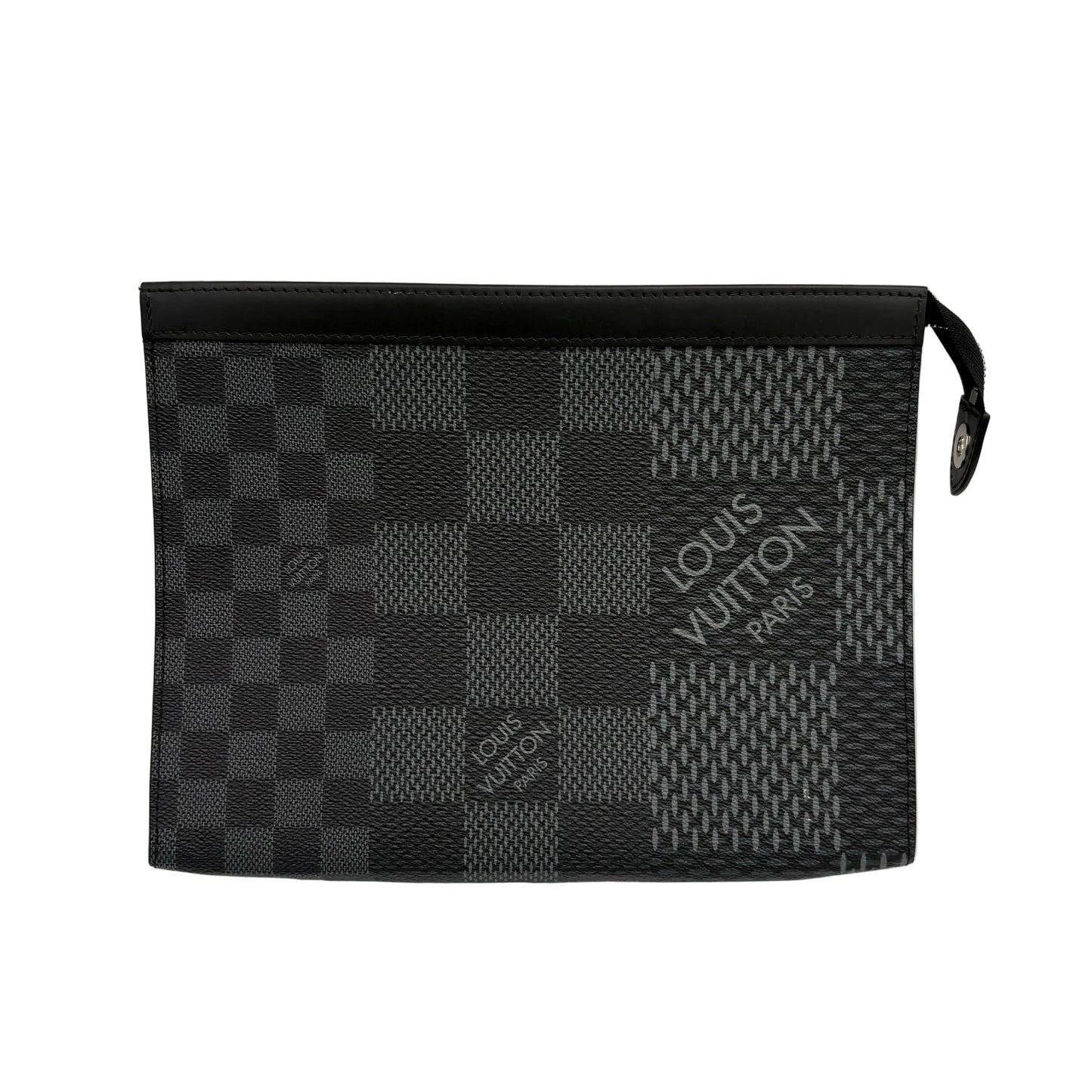 Chipped Louis Vuitton 3D Pochette Voyage Clutch Bag