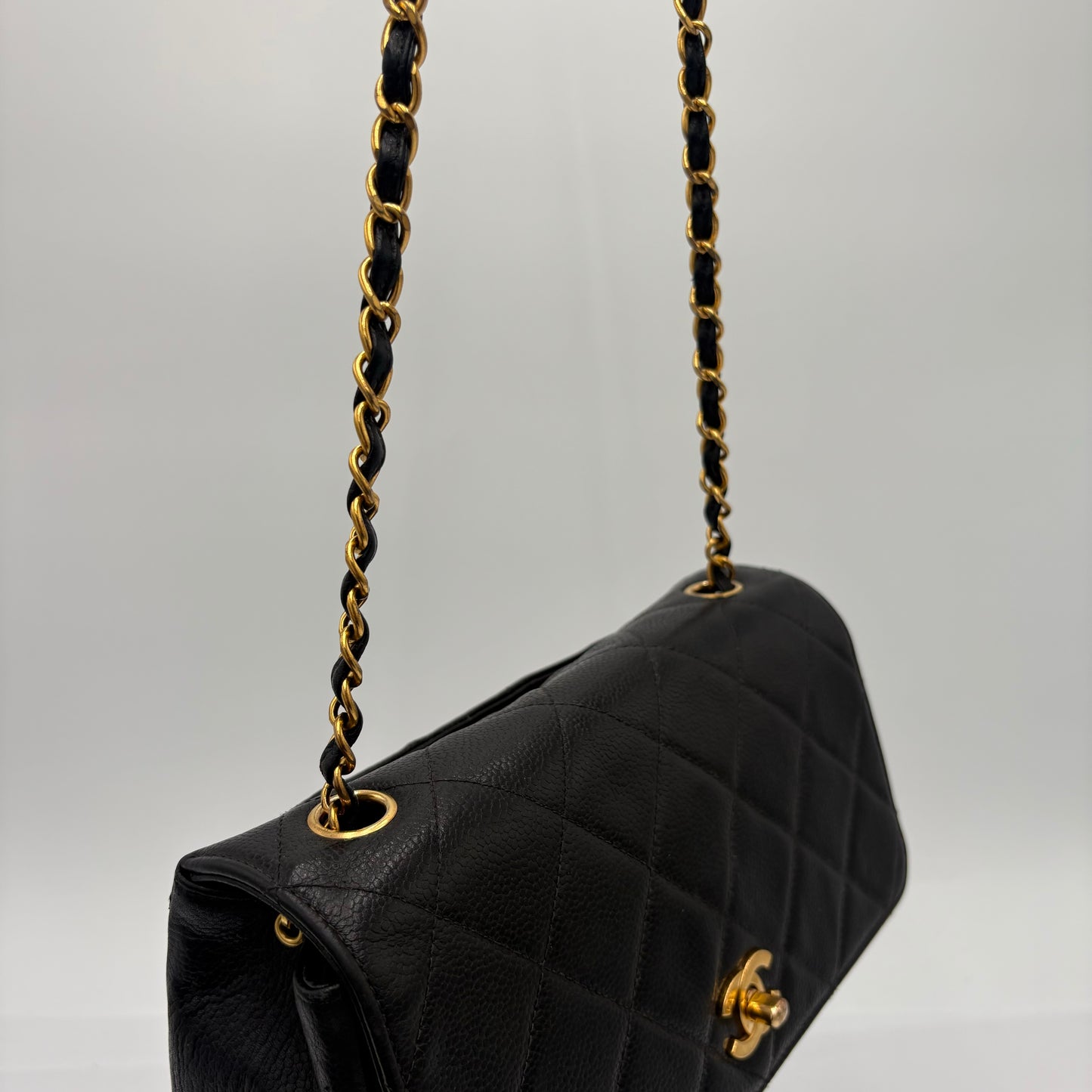 1994-96 Chanel Quilted Caviar Single Flap