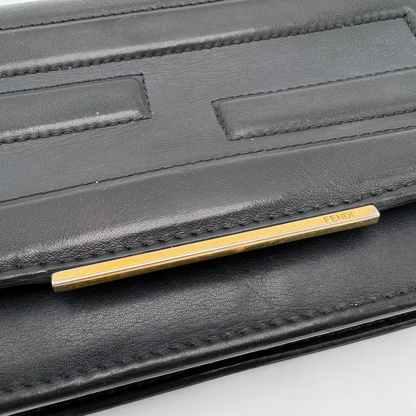 Fendi Vitello Flamingo Tube Wallet On Chain