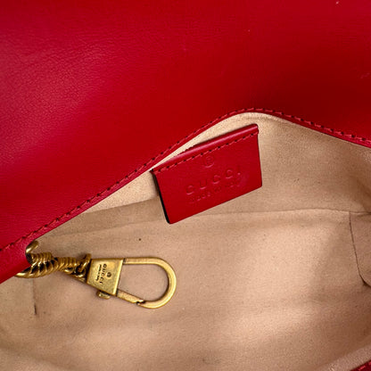 Gucci GG Marmont Super Mini Bag-Red Leather : Super Mini