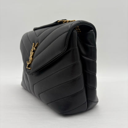 Saint Laurent Loulou Small Shoulder Bag Black