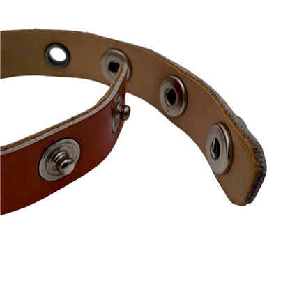 Chanel Leather Snap Bracelet
