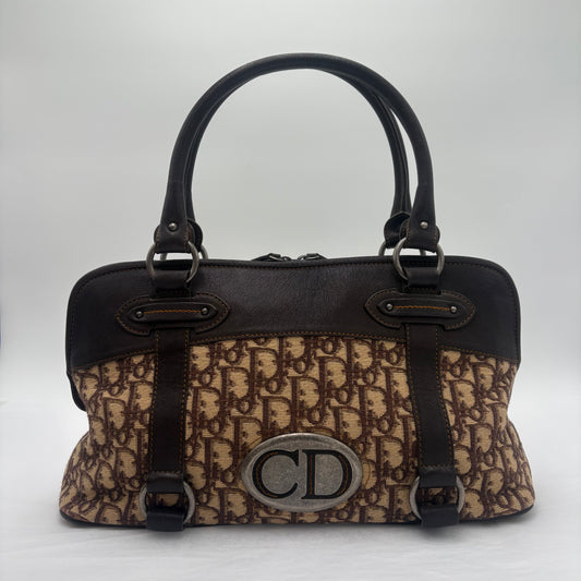 2006 Christian Dior Trotter Canvas Boston Bag