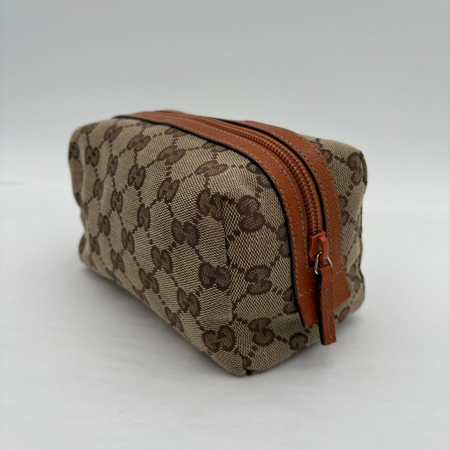 Gucci Zipper Canvas Pouch