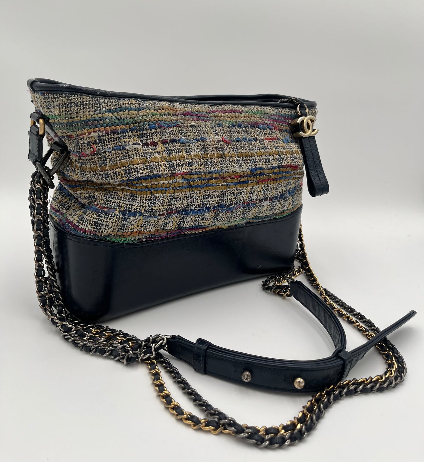 Chanel Gabrielle Hobo Tweed Bag