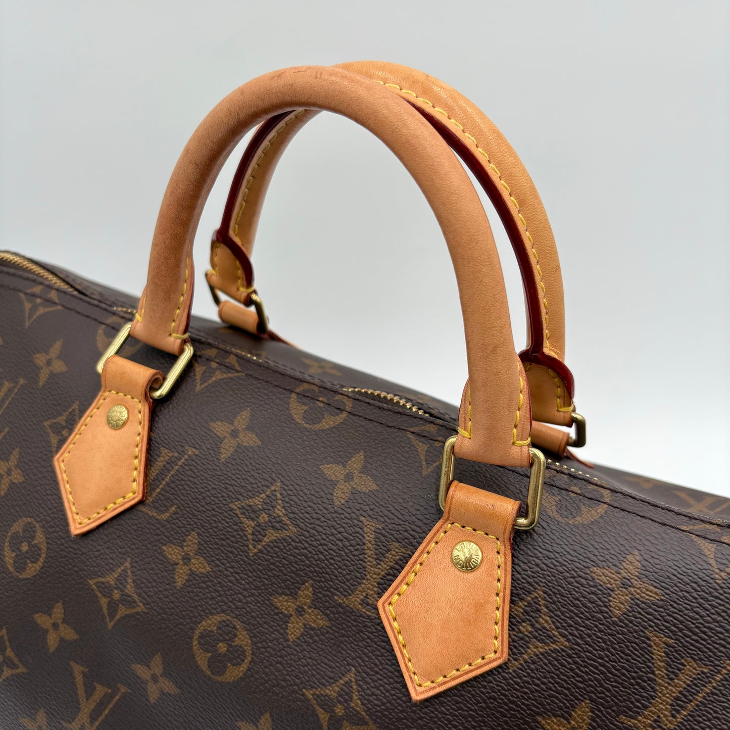 Chipped Louis Vuitton Monogram Speedy 35