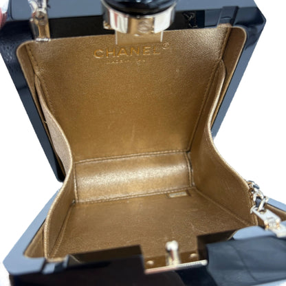 Chanel Perfume Bottle Pearls-Gold/Black