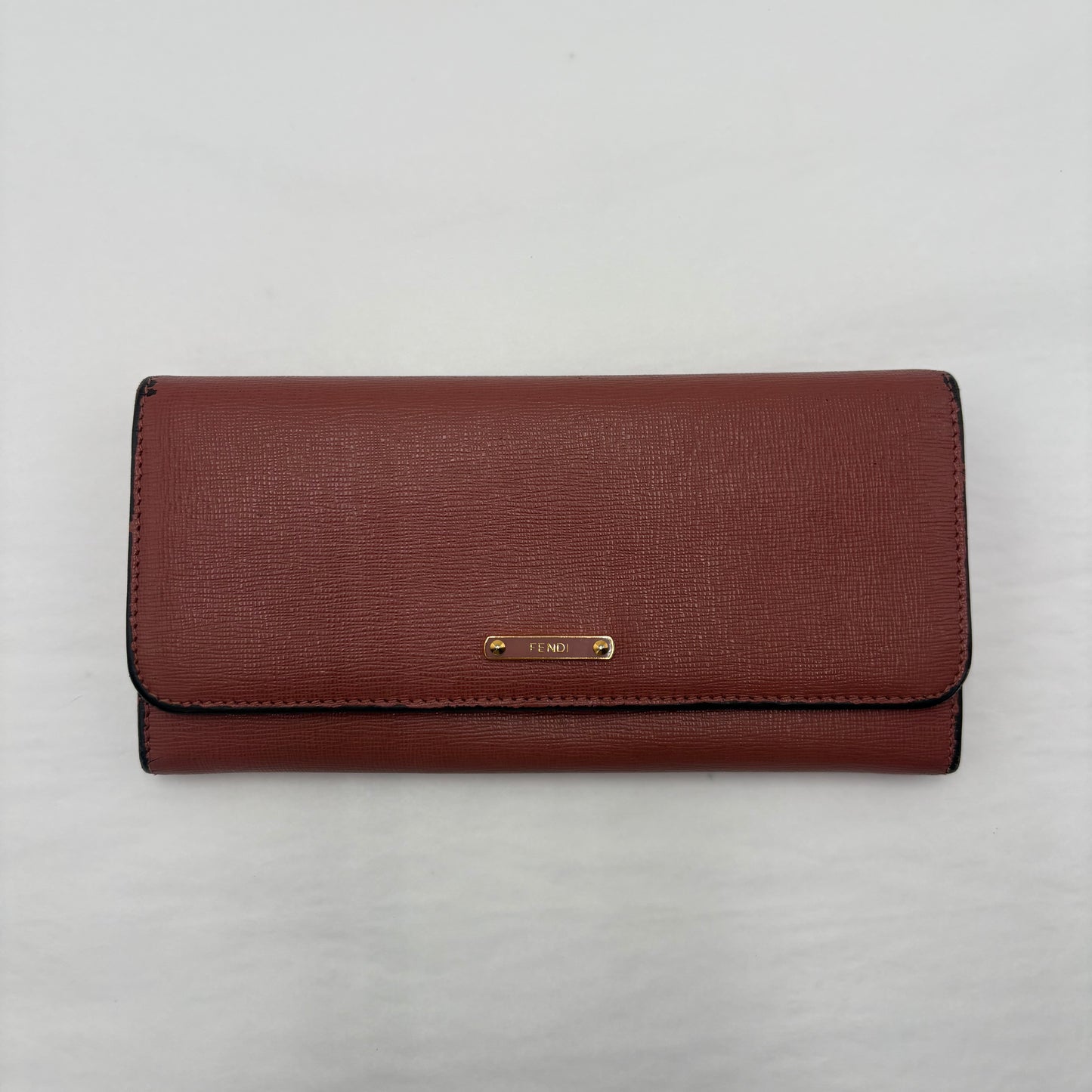 Fendi Bifold Long Leather Wallet