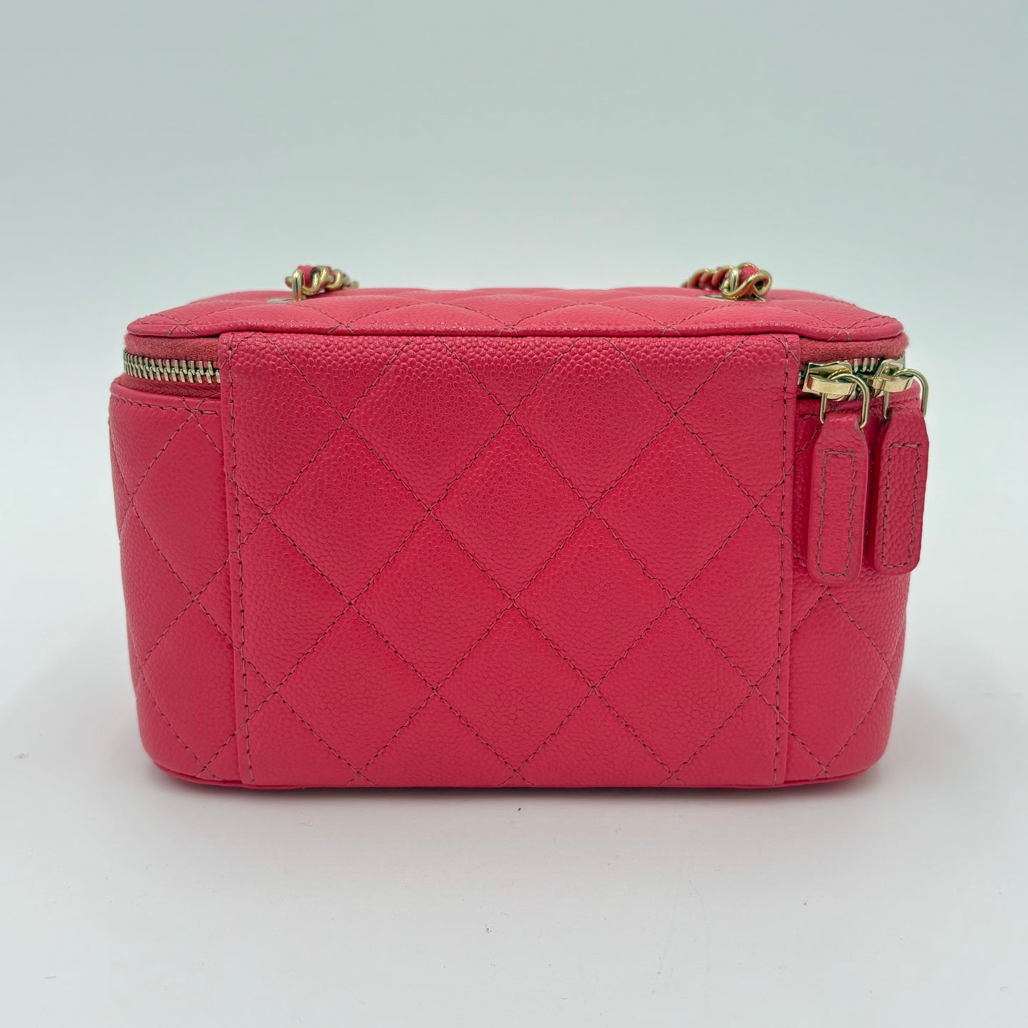 Chanel Quilted Caviar Small Vanity Case