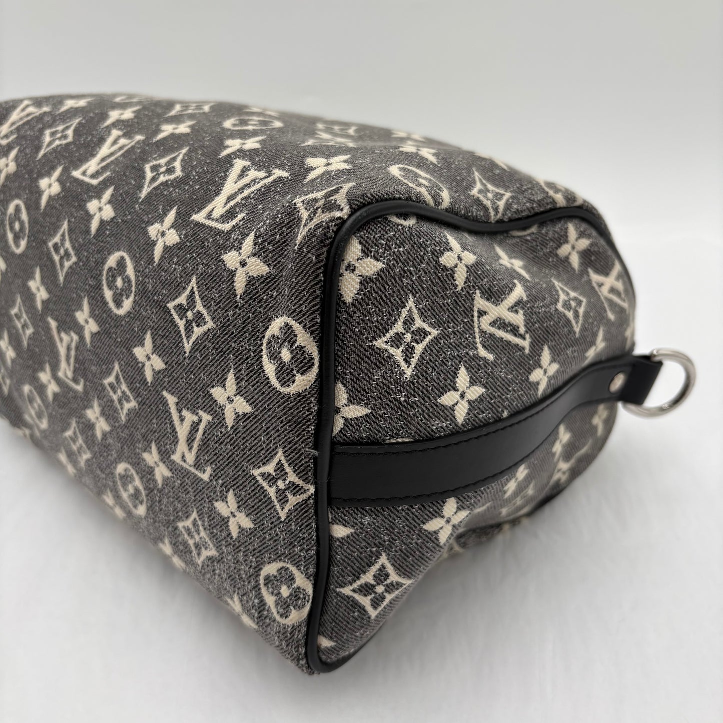 Louis Vuitton Jacquard Denim Speedy Bandouliere 25