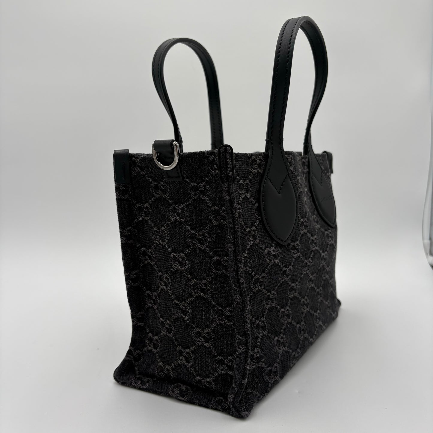 Gucci Ophidia GG Medium Denim Tote