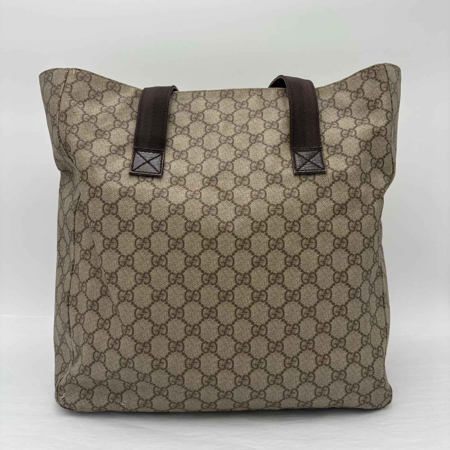 Gucci Double Pocket Canvas Tote