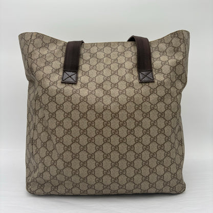 Gucci Double Pocket Canvas Tote