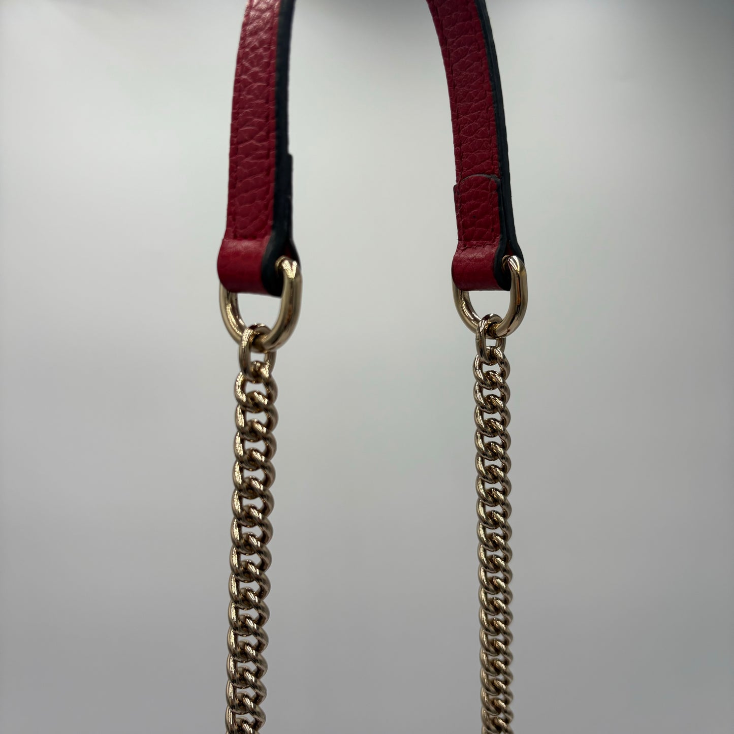 Gucci Dollar GG Calfskin Messen-Red : Large