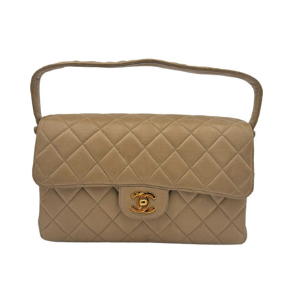 Chanel Double Sided Flap Bag-Beige : Medium