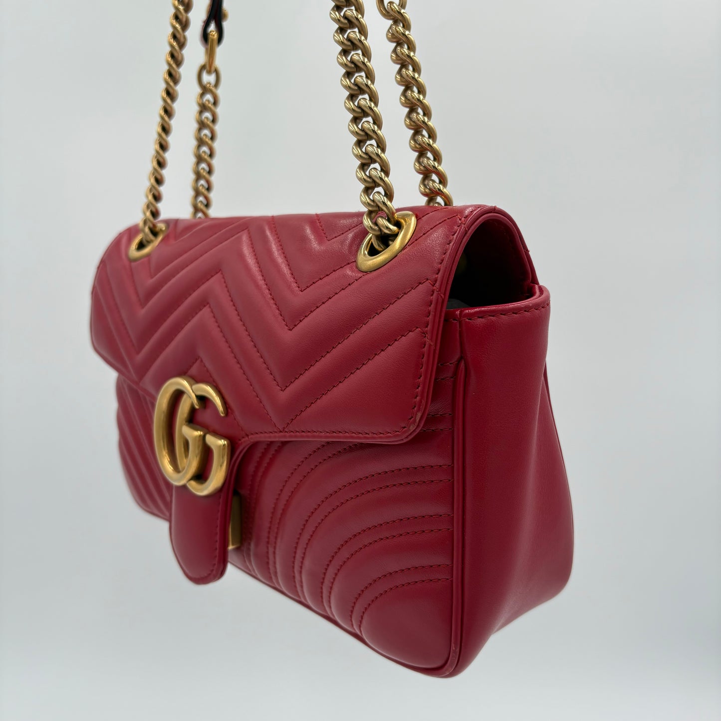 Gucci Small Red Marmomt Flap