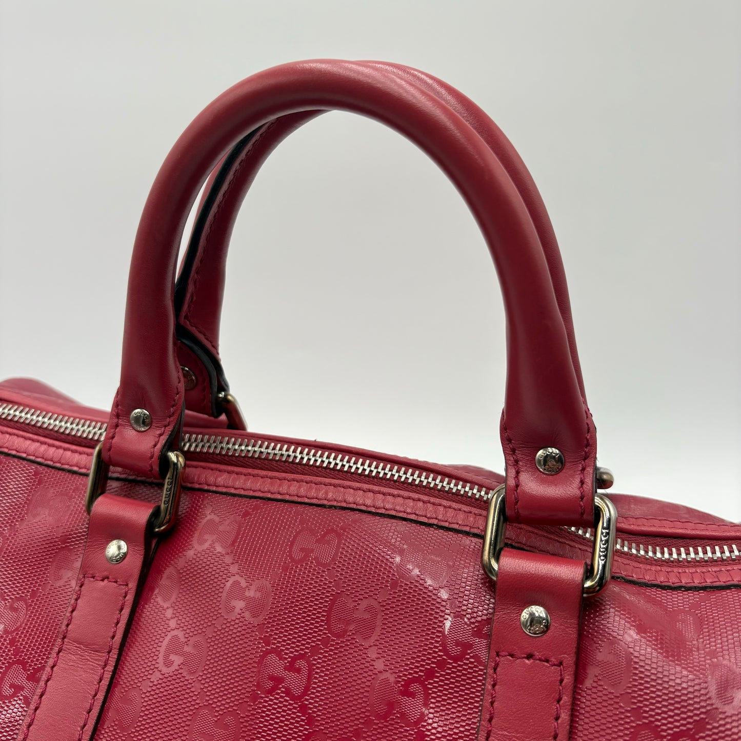 Gucci Joy Boston Bag GG Coated Canvas