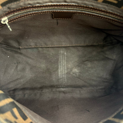 Vintage Fendi Mama Zucca Canvas Baguette