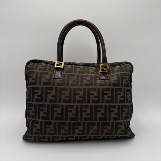 Y2K Fendi Zucca FF Top Handle Bag