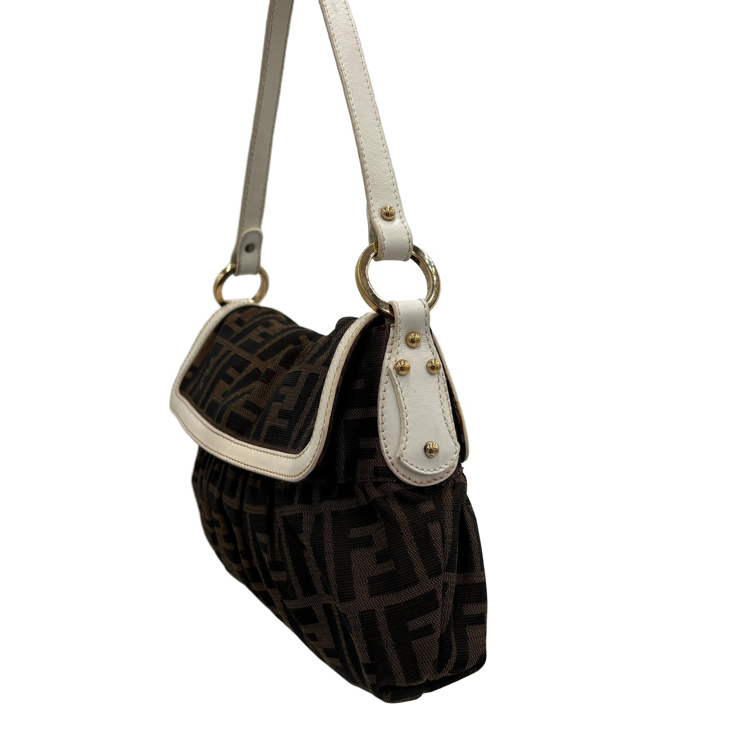 Vintage Fendi Zucca Small Chef Flap Bag