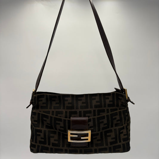 Vintage Double Pouch FF Zucca Baguette