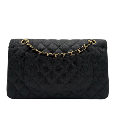 2005 Chanel Black Caviar Medium Double Flap Bag