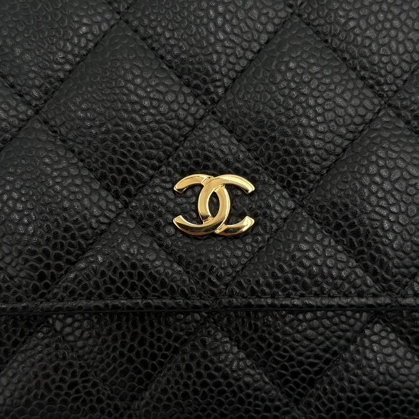 2015 Chanel Wallet On Chain-Black Caviar