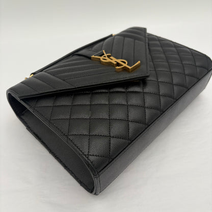 2023 Saint Laurent Medium Triquilt Envelope Purse