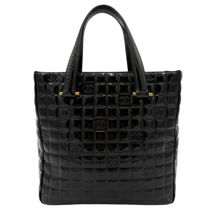 Chanel Quilted Patent Tote-Black