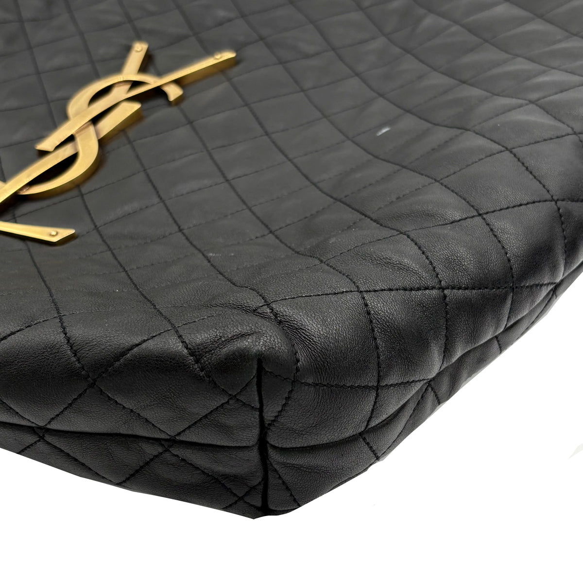 YSL Saint Laurent Quilted Icare Shopping Tote