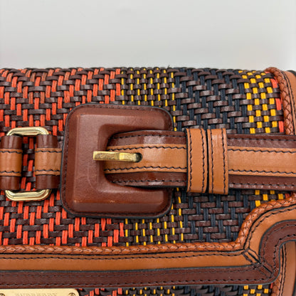 Burberry Prorsum Woven Margot Clutch