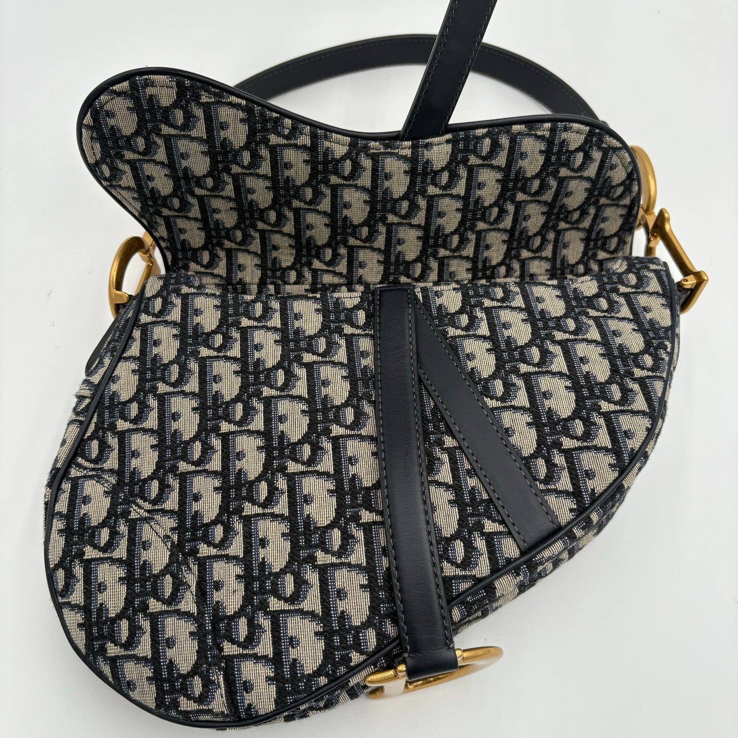 2024 Christian Dior Saddle Bag Oblique Jacquard