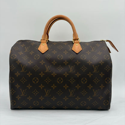 Chipped Louis Vuitton Monogram Speedy 35
