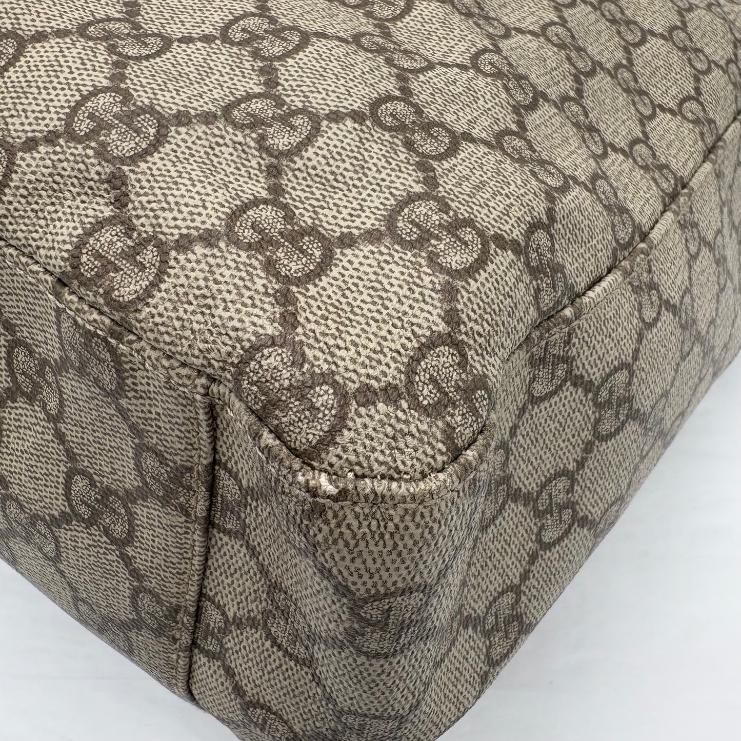 Gucci Double Pocket Canvas Tote