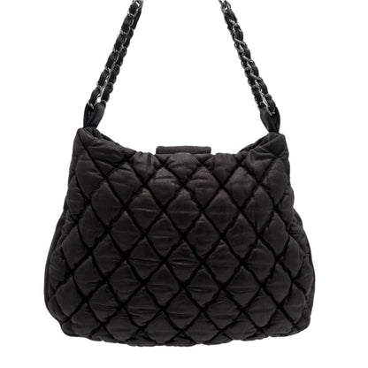 2009 Chanel Bubble Quilted Lambskin Hobo Bag